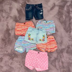 Summer Girl Bundle of 7 shorts size 18 months